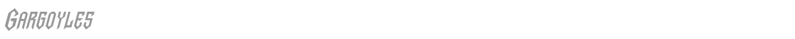 Gargoyles font preview